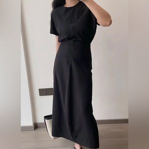 Toteme XS, like new Slouch waist dress black